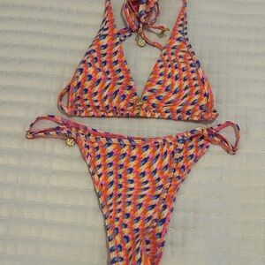 Kulani Kinis Vibrant Houndstooth Bikini